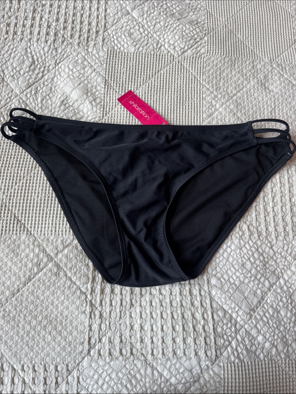 Xhilaration Black Strappy Bikini Bottoms